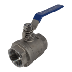 Шаровой кран Newkey муфтовый двусоставной нержавеющий (2PAISI316 DN32 (1_1/4″), (CF8M), PN63