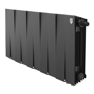 Радиатор биметаллический Royal Thermo PianoForte 300 Чёрный — 10 секц., Новый