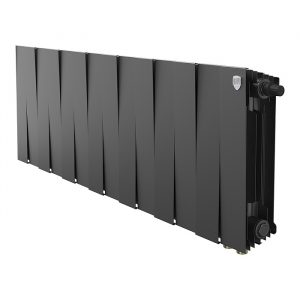 Радиатор биметаллический Royal Thermo PianoForte 300 Чёрный — 14 секц., Новый