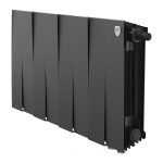 Радиатор биметаллический Royal Thermo PianoForte 300 Чёрный — 8 секц., Новый