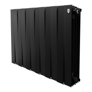 Радиатор биметаллический Royal Thermo PianoForte 500 Чёрный — 12 секц., Новый