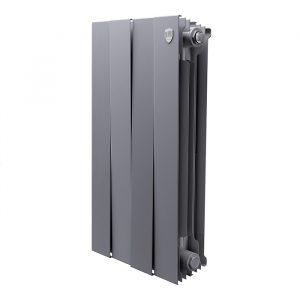 Радиатор биметаллический Royal Thermo PianoForte 500 Серебристый — 4 секц.