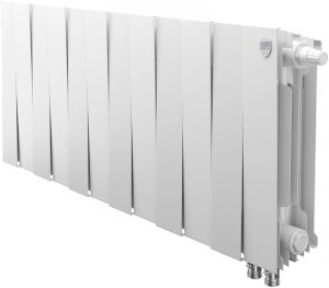 Радиатор биметаллический Royal Thermo PianoForte 300 Белый — 12 секц., Новый