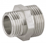 Ниппель переходной LD Pride DN40х32 (1 1/2″НР х 1 1/4″НР) латунь никель