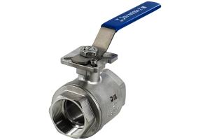 Кран шаровый муфтовый под привод нержавеющий (2PC), AISI304 DN50 (2″), (CF8), PN64