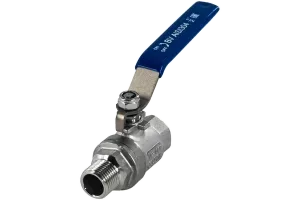Кран шаровый муфтовый двусоставной Newkey ВР/НР нержавеющий DN32 PN40