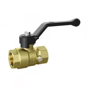Шаровой кран LD латунь шаровой для манометра газ ВР/ВР G1/2″хG1/2″ со спускником Ду15 Ру16 рычаг (30) LD Pride LD 44.351.15.2