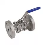 Кран шар нерж Benarmo SS316 3-х сост Ду125 Ру16 фл полн п/эл рук