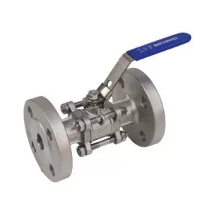 Кран шар нерж Benarmo SS316 3-х сост Ду125 Ру16 фл полн п/эл рук