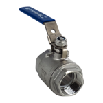 Шаровой кран Newkey муфтовый двусоставной с фиксатором нержавеющий (2PC), AISI304 DN25 (1″), (CF8), PN63