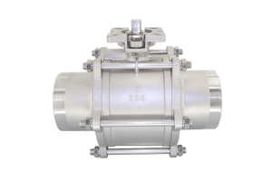 Кран шаровый приварной трехсоставной нержавеющий (3PC), AISI304 DN15 (1/2″), (CF8), PN40