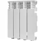 Радиатор отопления Stout SRA-3310-035004 STOUT GAMMA 350 4 секции радиатор алюминиевый боковое подключение (белый RAL 9010)