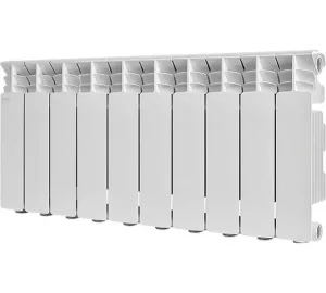 Радиатор отопления Stout GAMMA 350 10 секций радиатор алюминиевый боковое подключение (белый RAL 9010) SRA-3310-035010