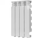 Радиатор отопления Stout SRA-3310-050004 STOUT GAMMA 500 4 секции радиатор алюминиевый боковое подключение (белый RAL 9010)