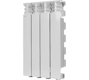 Радиатор отопления Stout SRA-3310-050004 STOUT GAMMA 500 4 секции радиатор алюминиевый боковое подключение (белый RAL 9010)