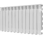 Радиатор отопления Stout GAMMA 500 12 секций радиатор алюминиевый боковое подключение (белый RAL 9010) SRA-3310-050012
