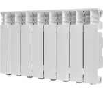 Радиатор отопления Stout GAMMA 350 8 секций радиатор алюминиевый боковое подключение (белый RAL 9010) SRA-3310-035008