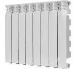Радиатор отопления Stout GAMMA 500 8 секций радиатор алюминиевый боковое подключение (белый RAL 9010) SRA-3310-050008