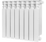 Радиатор отопления Stout TITAN VENTIL 500 8 секций радиатор биметаллический нижнее правое подключение (графит RAL 7024)