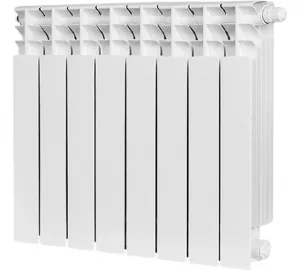 Радиатор отопления Stout TITAN VENTIL 500 нижнее правое подключение 8 секций