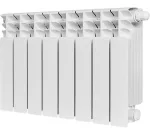 Радиатор отопления Stout SRB-3320-035008 STOUT TITAN VENTIL 350 8 секций радиатор биметаллический нижнее правое подключение (белый RAL 9016)