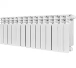 Радиатор отопления Stout TITAN VENTIL 350 14 секций радиатор биметаллический нижнее правое подключение (графит RAL 7024)