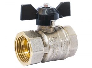 Кран шаровой латунный LD Pride 47.50.В-В.Р GAS Ду 50 Ру 25 вн-вн (рычаг)