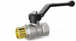 Кран шаровой латунный LD Pride 47.40 Ду40 В-Н рычаг стальной