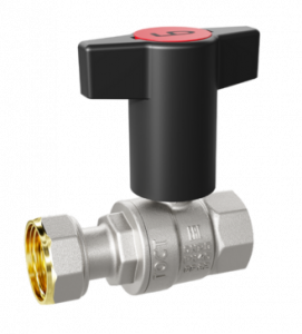 Кран шаровой латунный LD Pride 47.15.В-НкГк.Т для подключения котла