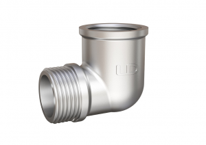 Угол 90 гр DN15 (1/2″) ВР/НР латунь никель