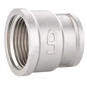 Муфта переходная LD Pride DN 50х32 (2″ВР х 1 1/4″ВР) латунь никель