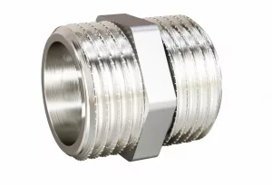 Ниппель прямой LD Pride DN 20 (3/4″) НР/НР латунь никель с биркой