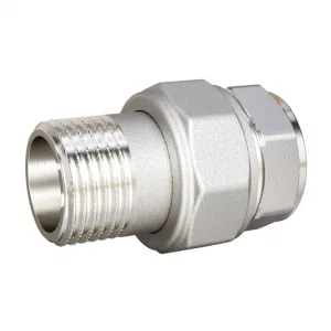 Соединитель американка LD Pride DN15 (1/2″) ВР/НР латунь никель с биркой