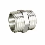 Ниппель прямой LD Pride DN32 (1 1/4″) НР/НР латунь никель с биркой