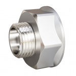 Переход LD Pride DN 50х32 (2″ВР х 1 1/4″НР) латунь никель с биркой