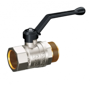 Кран шаровой латунный LD Pride 47.50 Ду50 В-Н рычаг стальной