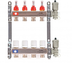Коллектор Uni-fitt 1″ х 13 вых 3/4″ с расходомерами и термостатическими вентилями 450A4313