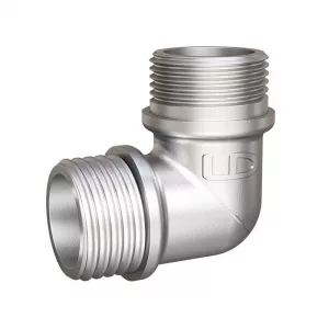 Угол 90 гр LD Pride DN15 (1/2″) НР/НР латунь никель с биркой