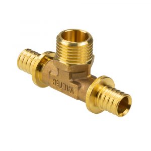 Тройник надвижной с переходом на нар.р. 25(3,5) х 3/4″ х 25(3,5) VALTEC VTm.433.G.250525